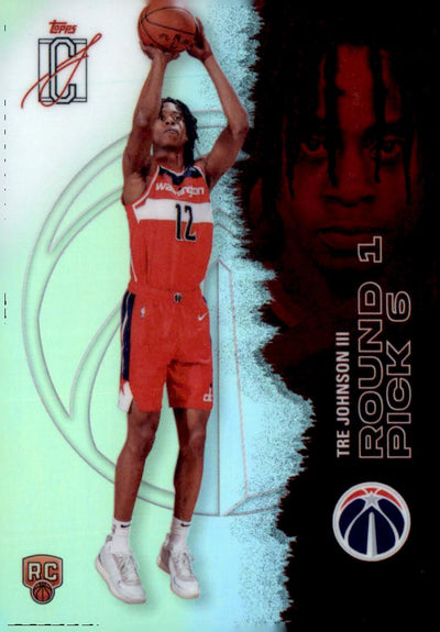 2025-26 Topps Signature Class #140 Tre Johnson III Chrome Refractors